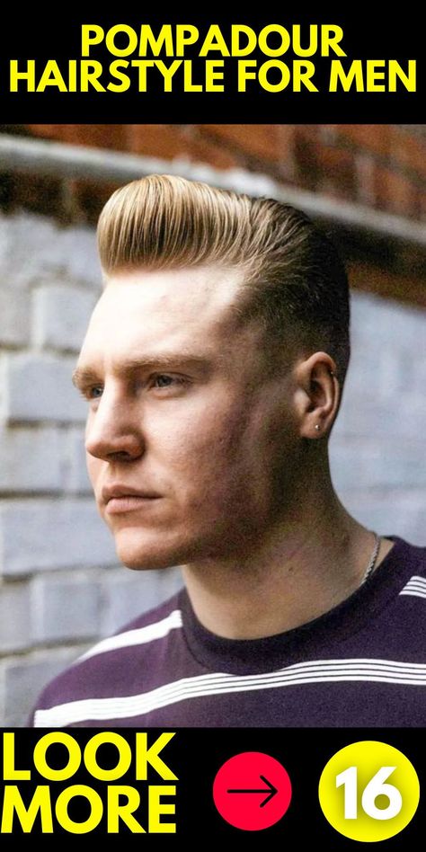 The Fade Undercut Pompadour is a showstopper in men's hairstyling trends for 2024. Combining the sophistication of a Pompadour with the edginess of a fade and undercut, this style embodies the perfect balance of classic and contemporary. It's a go-to choice for men seeking a bold and fashion-forward appearance. Pompadour, Undercut, Beard Styles, Mens Hairstyles Pompadour, Undercut Pompadour, Slicked-back, Cool Hairstyles For Men, Slicked Back Hair, Shaved Sides