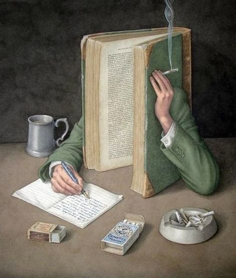 15 Surreal Works Of Art Featuring Books | BOOKGLOW Art, Reading, Surrealism, Surreal Books, Artwork, Literature Art, Surrealist, Book Art, Surreal Art