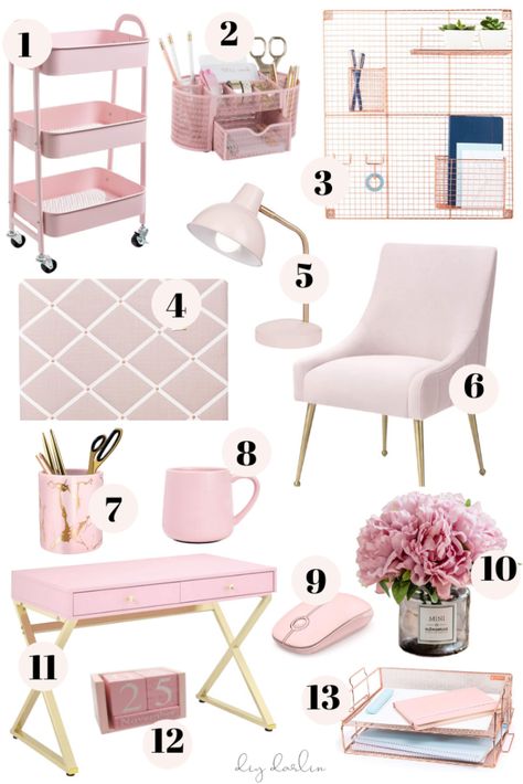 Think Pink - Home Decor Ideas From Amazon - DIY Darlin' Ikea, Interior, Home Décor, Bedroom Décor, Pink Home Decor, Cute Office Decor, Bedroom Decor, Room Makeover, Room Decor Bedroom