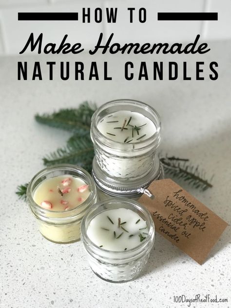 How to Make Homemade Natural Candles (a fun project & gift idea!) Diy, Home-made Candles, Perfume, Homemade Natural Candles, Diy Natural Candles, Scented Candles, Homemade Candles, Diy Candles Homemade, Candle Making