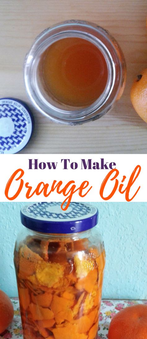 Sauces, Ideas, Orange Oil Recipe, Oil Recipes, Infused Oils, Citrus Oil, Herbal Oil, Making Essential Oils, Herbal Remedies