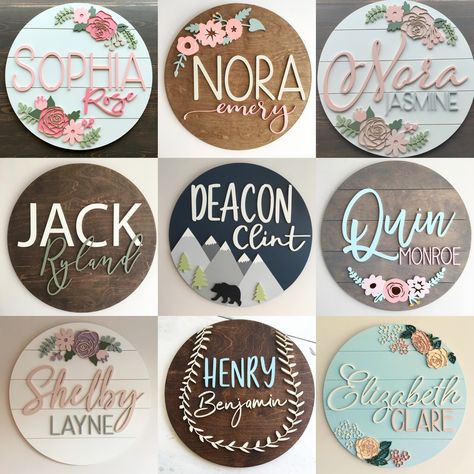 We really love designing these name boards and it makes our day when we see your photos of them in your #nursery #kidsroom or used as a #babyshowerdecorations  decorations Children, Design, Vintage, Baby Name Signs, Wood Name Sign, Unique Baby, Baby Gifts