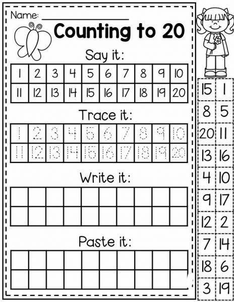 Math Kindergarten Worksheets - Worksheet School Pre K, Numeracy, Number Sense, Number Recognition, Number Identification, Numbers Preschool, Grade 1, Counting, Math Lessons