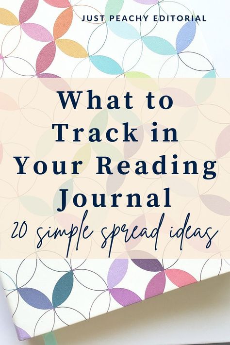 20 Ideas for Your Reading Journal - Simple Spreads & Trackers for Beginners - blog post - Just Peachy Editorial Inspiration, Planners, Journal Prompts, Diy, Reading, Journal Challenge, Reading Journal Printable, Journal Writing, Reading Tracker