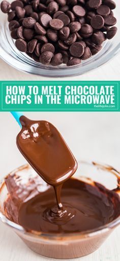 Sauces, Fruit, Desserts, Chocolates, Chocolate Chips, Fudge, Snacks, Melt Chocolate In Microwave, Melt Chocolate For Dipping