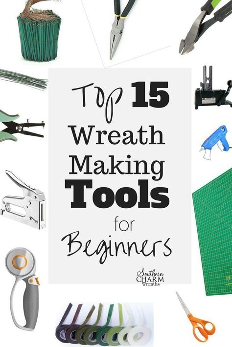 Top 15 Wreath Making Tools for Beginners by Southern Charm Wreaths #diy #diyhomedecor #wreath #wreathmaking Ideas, Mesh Wreaths, Design, Decoration, Southern Charm, Crafts, Making Tools, Wreath Making Supplies, How To Make Wreaths