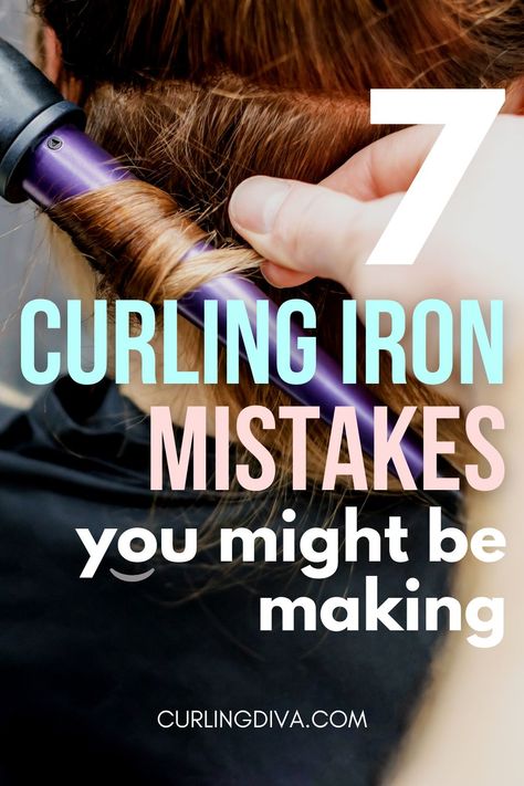 While curling your hair might seem fairly basic, there are a lot of mistakes that you might be making that can, in fact, damage your hair. In this article, we will be going over some of the most common curling iron mistakes that you might be making.  #curls How To Curl Hair With Curling Iron, Curling Iron Tips, Curling Iron Curls, Curling Iron Tutorial, Curling Wand Tips, Big Curling Iron, Curling Iron, Curling Iron Hairstyles, Best Curling Wands