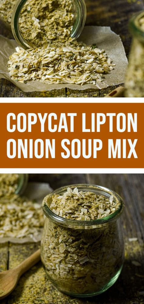 Copycat Lipton Onion Soup Mix Recipe - Shane & Simple Onion Soup, Paleo, Dips, Sauces, Vinaigrette, Lipton Onion Soup Mix, Homemade Onion Soup Mix, Homemade Dry Onion Soup Mix Recipe, Onion Soup Mix