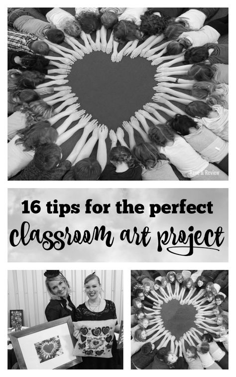 Our hands and hearts classroom art project for our school auction. Check out our 16 tips for getting the perfect auction project photograph with the students hands making a sweet heart shape. Great for teacher's gifts, too! Pre K, Life Hacks, Ideas, Classroom Art Projects, Collaborative Art Projects, Projects For Kids, School Auction Art Projects, School Auction Projects, Classroom Auction Projects