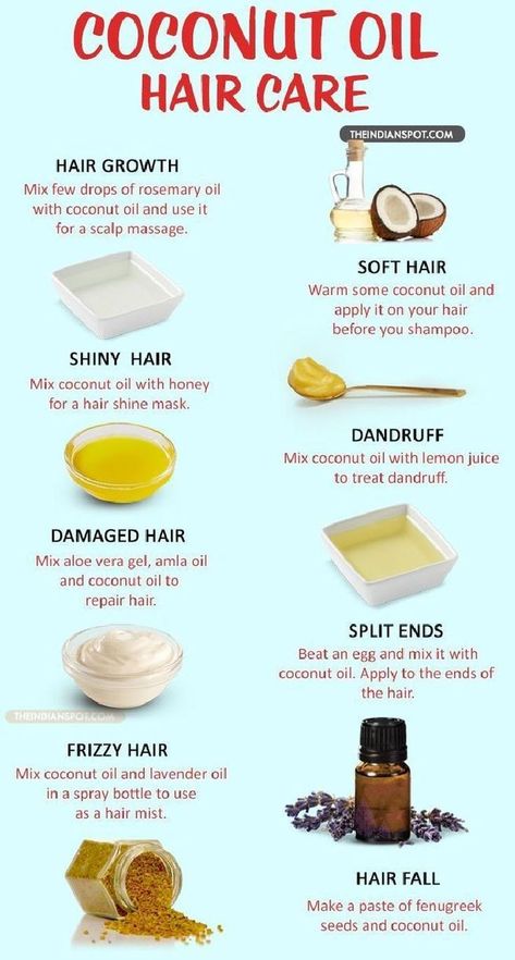 10 Amazing Ways To Use Coconut Oil For Healthy Hair And Scalp #Hairandskincare Hair Care Hair Growth Tips, Coconut Oil Uses, Hair Care Tips, Hair Care Routine, Prevent Hair Loss, Natural Hair Care, Hair Health, Hair Growth Faster, Hair Remedies