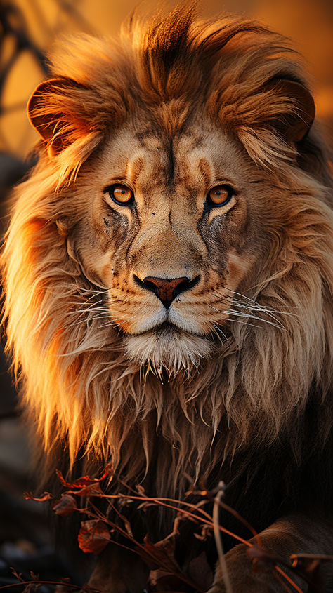 A lion with a majestic mane, a symbol of strength and authority in the animal kingdom. Lions, African Lion, Lion Mane, Lion, Lion Head, Wild Lion, Lion Photography, Lion Face, Lions Photos