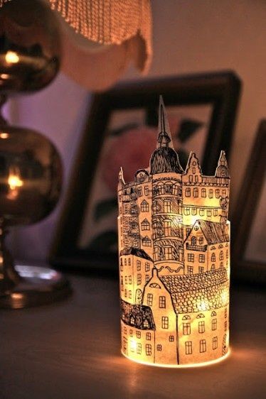 Paper Lanterns Inspired by Stockholm · Candle Making | CraftGossip.com Diy, Inspiration, Décor, Design, Lanterns, Decor, Kunst, Cool Ideas, Lamp