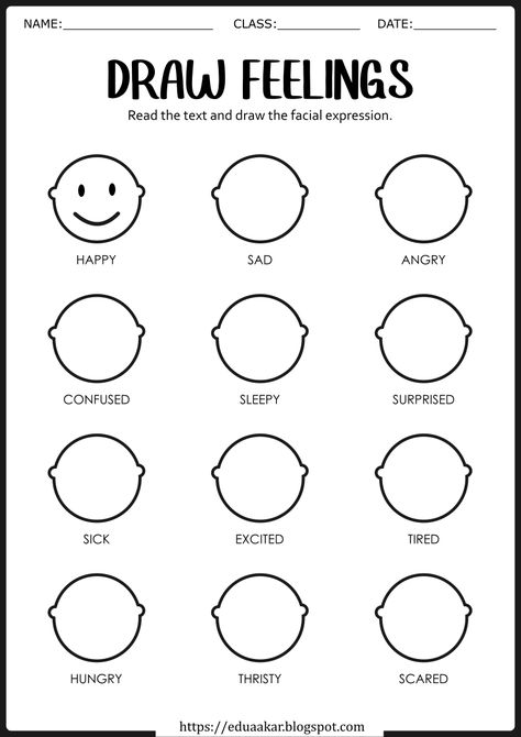 Feelings and Emotions Worksheet Pre K, Art, Worksheets, English, Teach Feelings, Feelings Activities, Teaching Emotions, Emotions Activities, Emotions Preschool
