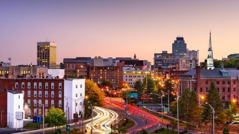 Massachusetts-Worcester Worcester, Summer, England, Worcester Massachusetts, Living In Boston, New England, In Boston, Old City, Dusk