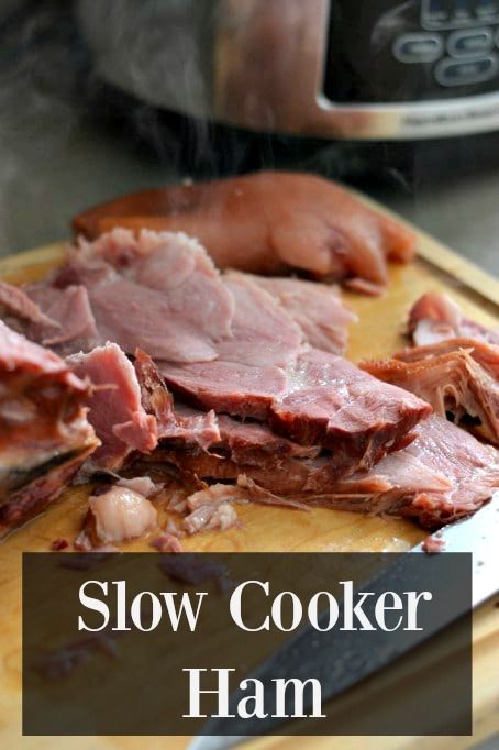 Slow Cooker, Cooking Ham In Crockpot, Slow Cooker Smoked Ham, Slow Cooker Ham, Slow Cooked Ham, Crock Pot Cooking, Slow Cooker Ham Recipes, Slow Cooker Roast, Crock Pot Slow Cooker