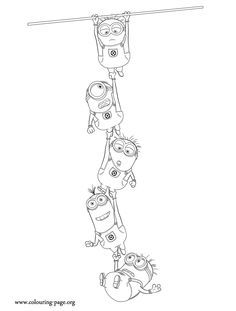 Look! The minions are hanging on each other. How about have fun with this awesome free Despicable Me 2 coloring page? Just print it out! Disney, Colouring Pages, Minions, Doodle Art, Minions Coloring Pages, Minion Coloring Pages, Minion Drawing, Minion Painting, Coloring Pages