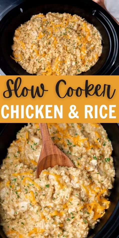 Chicken Recipes, Healthy Recipes, Dessert, Snacks, Slow Cooker Chicken, Desserts, Chicken Dishes Recipes, Chicken Dinner Recipes, Crock Pot Chicken And Rice Recipe