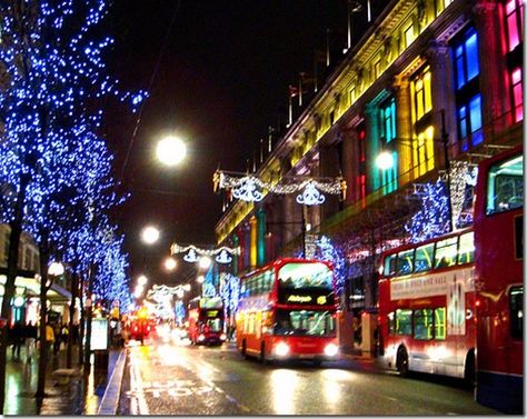 Oxford Street Christmas Lights London, London England, Oxford, Night City, London Love, Night, London Christmas, Dream Destinations, London City