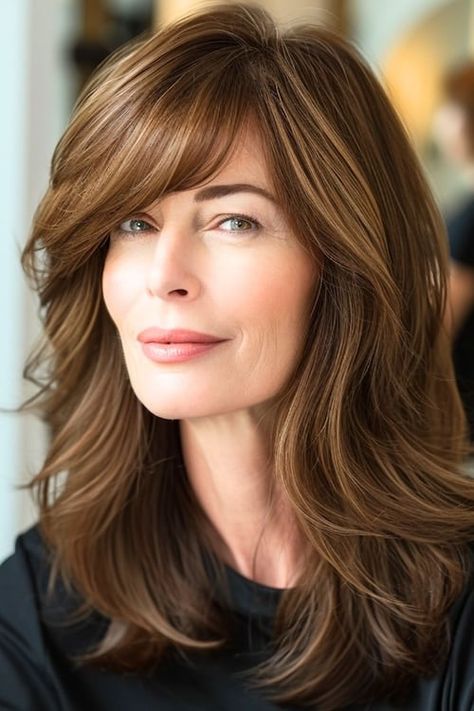 Shoulder Length Hair, Long Layered Hair, Should Length Hair Styles, Medium Hair Styles For Women, Shoulder Length Hair Cuts, Hair Styles For Women Over 50, Medium Length Hair Styles, Medium Hair Styles, Hairstyles Over 50