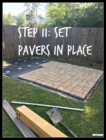 DIY Paver Patio (for normal people) - Exterior, Porches, Decks, Diy Brick Patio, Diy Patio Pavers, Diy Concrete Patio, Backyard Makeover, Diy Patio Furniture, Cheap Patio Pavers