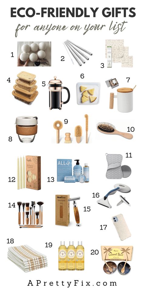 20 Eco-Friendly Gift Ideas (for anyone on you list!) Gift Ideas, Decoration, Promotion, Ideas, Sustainable Gifts, Eco Friendly Gifts, Eco Gifts, Zero Waste Gifts, Environmentally Friendly Gifts