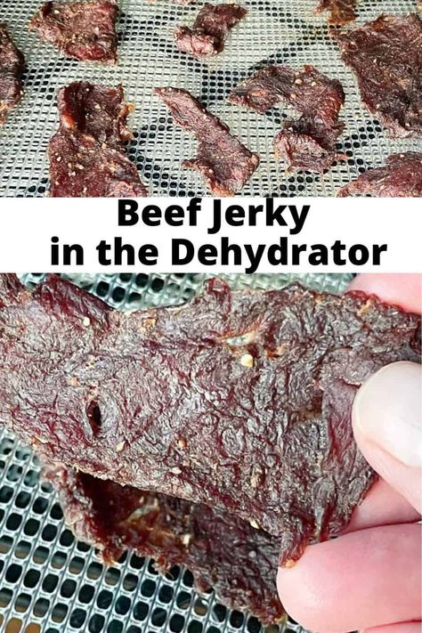 Making Homemade Beef Jerky in the dehydrator is a fun and interactive project with delicious results. Our whole family loves it when we have a batch of homemade jerky in the food dehydrator. My homemade recipe checks off all the flavor boxes: it’s salty, smokey, and a little sweet. #beefjerky #beefjerkydehydrator Easy Beef Jerky Recipe Dehydrator, Beef Jerky Dehydrator, Beef Jerky Recipe Dehydrator, Best Beef Jerky Recipe Dehydrator, Traeger Beef Jerky Recipe, Homemade Beef Jerky, Homemade Beef Jerky Recipe, Easy Homemade Beef Jerky, Easy Beef Jerky