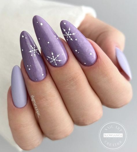 86 Best Purple Nail Designs for the Spring Season - atinydreamer Nail Designs, Design, Inspiration, Cute Nails, Pretty Nails, Winter Nail Designs, Nailart, December Nails, Nails Inspiration