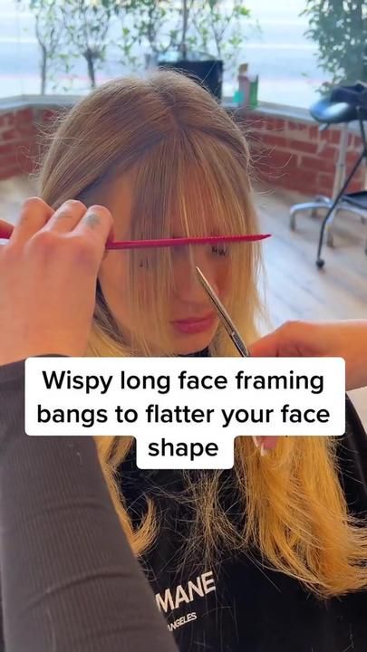 Outfits, Diy, Bangs For Round Face, Thick Hair Styles, Thin Hair Haircuts, Thin Hair Bangs, Bangs Ponytail, Front Bangs, Bangstyle Hair Long Round Face Wispy