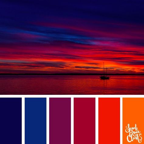 Colorful Sunset // The sky is such an amazing canvas! Enjoy these color combinations inspired by spectacular skies and Classic Blue - PANTONE’s 2020 Color of the Year. Check out these 25 color palettes inspired by Classic Blue and other beautiful skies at www.sarahrenaeclark.com #color #colorinspiration #colorpalette Pantone, Colour Schemes, Best Color Combinations, Color Schemes, Color Schemes Colour Palettes, Color Of The Year, Color Combinations, Blue Color Combinations, Color Palate