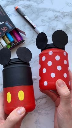 Diy, Mason Jars, Crafts, Mickey Mouse, Jar Diy, Paper Crafts Diy Tutorials, Diy Crafts Videos, Paper Crafts Diy Kids, Paper Crafts Diy