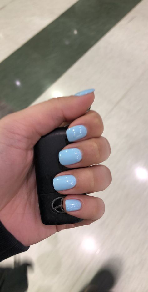 Shellac, Square Nails, Dipped Nails, Best Acrylic Nails, Cute Gel Nails, Blue Shellac Nails, Perfect Nails, Blue Gel Nails, Dip Powder Nails