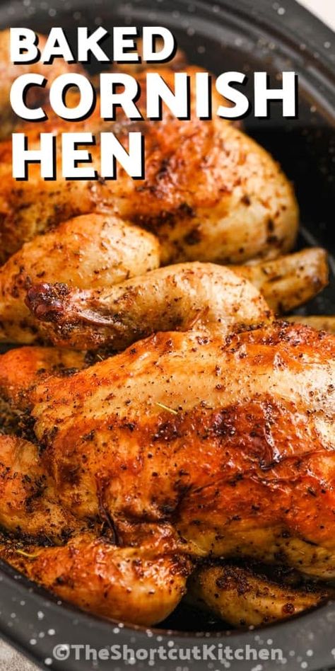 Ideas, Foodies, Thanksgiving, Baked Cornish Hens, Cooking Cornish Hens, Oven Baked Cornish Hen Recipe, Crispy Cornish Hen Recipe, Bake Cornish Hen Recipe, Glazed Cornish Hen Recipe