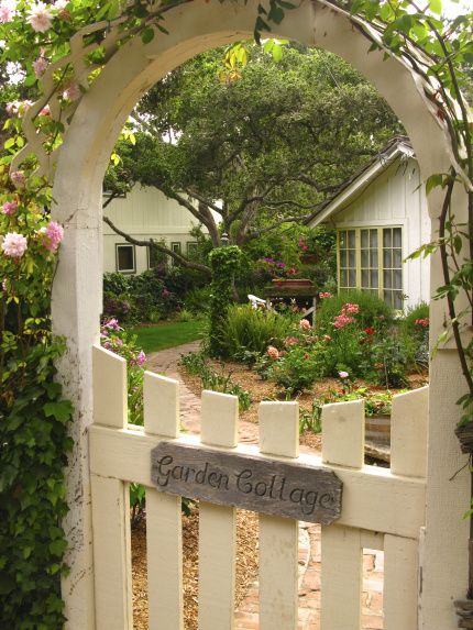 Garden Cottage- The F.A. Collman House Art, Décor, Garden Art, Fence, Decor, Garden, Garden Party, Party, Backyard