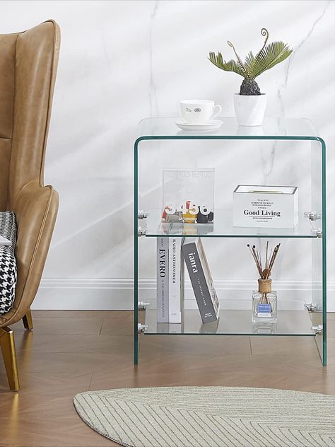 Tables, End Tables With Storage, Glass Side Tables, Glass End Tables, Glass Nightstand, End Tables, Bedside Tables Nightstands, Glass Table, Small End Tables