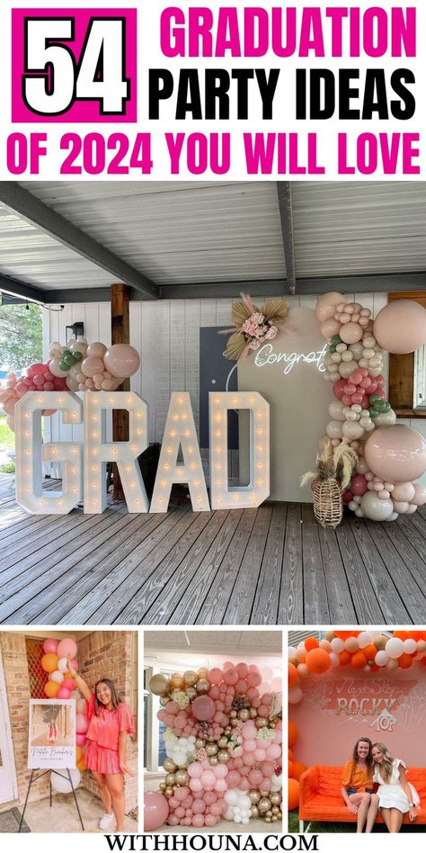 Are you looking for the best graduation party ideas of 2024 to see so you recreate the most epic graduation party of this year? If so, you'll love these graduation party ideas as they are the best on internet that will help you run an epic party everyone will be obsessed over. Ideas, High School, Graduation Party Backdrops, Graduation Party Ideas High School, Grad Party Ideas High School, High School Graduation Party Decorations, Grad Party Decorations, Graduation Party Decor, Graduation Party Picture Display