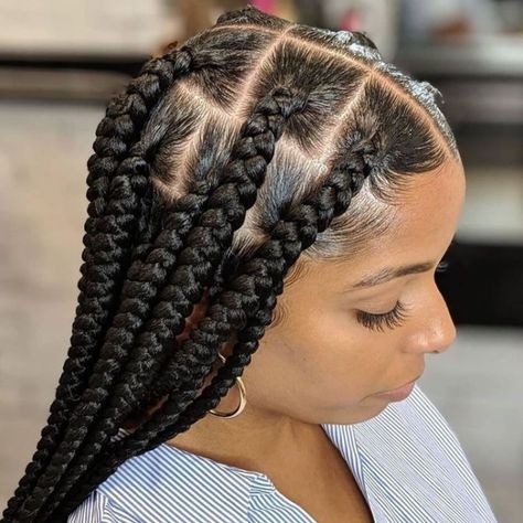 Braided Hairstyles, Box Braids Hairstyles For Black Women, Braids For Black Hair, Big Box Braids Hairstyles, Braided Hairstyles For Black Women, Feed In Braids Hairstyles, Box Braids Hairstyles, Box Braids Styling, African Braids Hairstyles