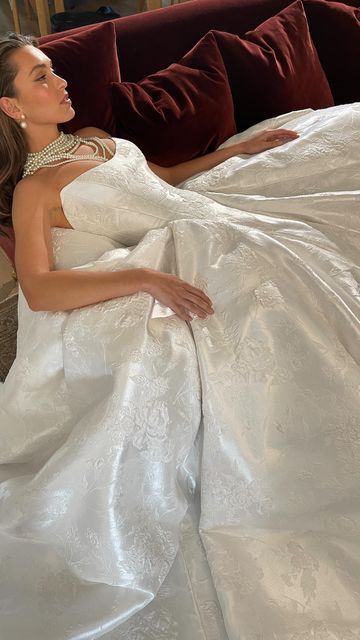 Leah Da Glória on Instagram: "Introducing | JOSEPHINE | #preview #newcollection #2024A dramatic brocade ballgown with our signature basque waist and scoop neckline. #newyork #nybfw #leahdagloria" Wedding Gowns, Dream Wedding, Wedding Dresses, Dream Wedding Ideas Dresses, Dream Wedding Dresses, Dreamy Wedding, Bridal, Pretty Wedding Dresses, Weeding Dress