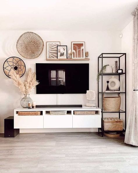 40 TV Stand Decor Ideas to Elevate Your Living Room Ikea, Tv Stand Ikea Hack, Ikea Tv Stand, Ikea Tv Unit, Ikea Tv Console, Ikea Living Room, Ikea Tv, Ikea Inspired Living Room, Tv Stand Hack