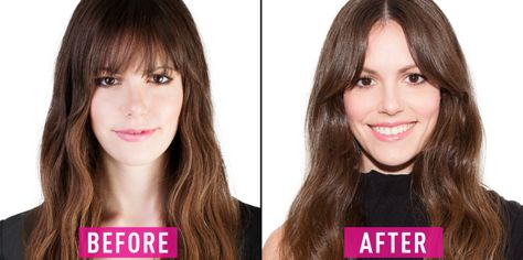 4 Ways to Grow Out Your Bangs Without Hating Your Hair  - MarieClaire.com Fringes, Ideas, Growing Out Fringe, How To Cut Bangs, How To Style Bangs, Growing Out Bangs, Bangs, Fringe Haircut, Fringe Hairstyles