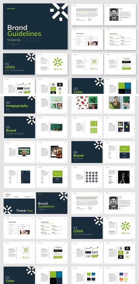 Brand Guideline Design Layout Brand Identity Design Layout, Booklet Design Layout, Brand Guidlines, Brand Guidelines Book, Booklet Layout, Brand Strategy Template, Brand Guidelines Design, Logo Guidelines, Style Guide Template