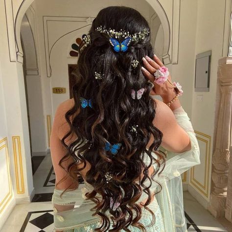 Hairstyle Ideas, Wedding Hairstyles, Hairstyles For Brides, Birthday Hairstyles, Sweet 16 Hairstyles, Pretty Hairstyles, Butterfly Hairstyle, Sweet 15 Hairstyles, Quince Hairstyles
