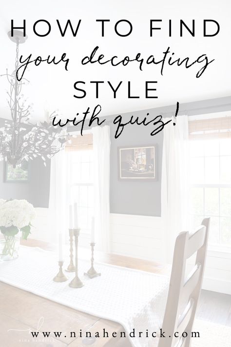 How to Find Your Decorating Style | Are you asking yourself "What's my decorating style"? This post with a fun quiz helps you learn how to find your decorating style so you can begin to create a meaningful home you love. Home Décor, Décor, Home, Find Your Style, Home Decor Decals, Home Decor, Quality, Finding Yourself, Style