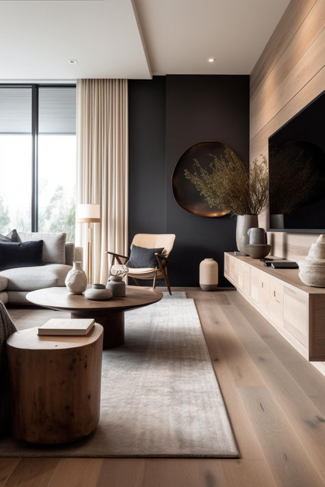 52 West Japandi Fusion Living Room Styles to Inspire Your Decor Japandi Design, Design Room, Design Case, Design Ideas, Japandi House Design, Modern Bungalow House Design, Small Bungalow, Design Goals, Living Room Styles