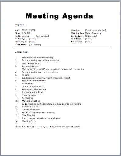 meeting agenda template 1 Resume, Resume Examples, Sample Resume, Meeting Agenda Template, Meeting Agenda, Business Agenda, Meeting Notes, Schedule Template, Conference Agenda