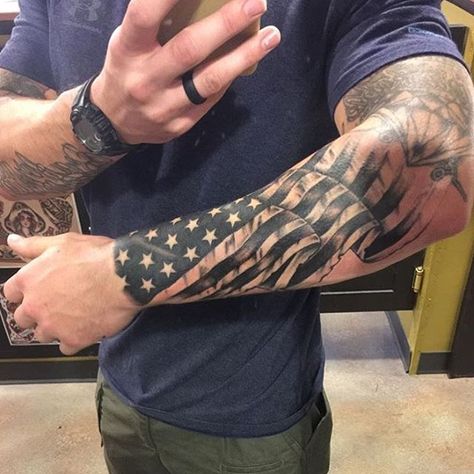 Ideas, Tattoo, Tattoos, Arm Tattoos, Cool Forearm Tattoos, Arm Sleeve Tattoos, Military Tattoos, Arm Tattoo, American Flag Forearm Tattoo