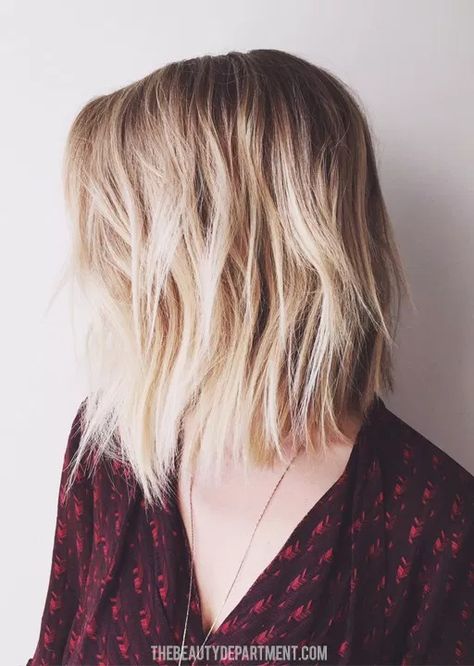 The Best Low Maintenance Haircuts for Moms · Balayage, Low Maintenance Haircut, Long Bob Haircuts, Choppy Bob Hairstyles, Hair Cuts, Thick Hair Styles, Bob Hairstyles For Thick, Cool Haircuts, Long Bob Hairstyles For Thick Hair