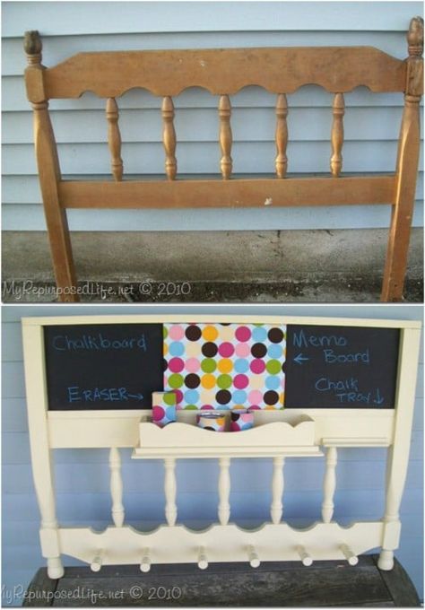 20 Astonishing Repurposing Ideas For Old Headboards And Footboards #repurpose #upcycle #diy #crafts Upcycling, Diy, Diy Furniture, Camas, Furniture Diy, Interieur, Recycler, Repurposed Furniture Diy, Diy Möbel
