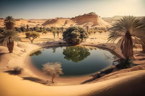 Oasis in the desert. Neural network AI generated royalty free stock images Architecture, Desert Oasis, Desert Temple, Landscape, City, Lagoon, Desert Landscaping, Sanctuary, Forestry