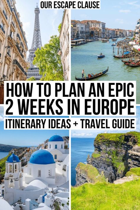 How to plan an epic 2 weeks in Europe: the ultimate travel guide for Europe, with plenty of 2 week Europe itinerary ideas to choose from!   #europetravel #traveltips Backpacking Europe, Travel Guides, Europe Destinations, Las Vegas, Destinations, Wanderlust, Euro Trip Itinerary, Europe Trip Planning, Europe Trip Itinerary