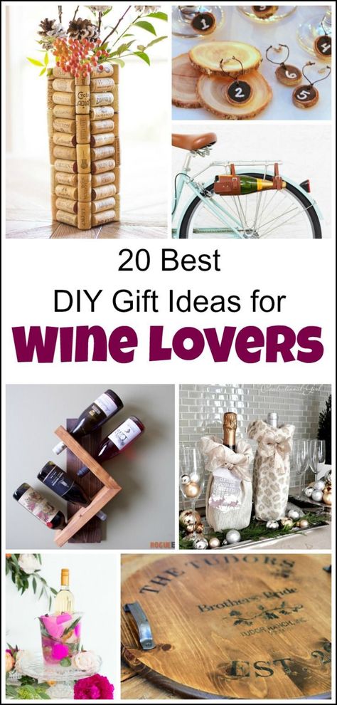 Looking for creative and unique DIY gift ideas for wine lovers? These gorgeous and creative DIY projects make the perfect wine lover gift. If you or your loved one is a wine lover you will certainly find the perfect wine lovers gifts in this collection. via @justthewoods Gift Baskets, Diy, Wines, Gifts For Wine Lovers, Wine Gifts Diy, Wine Gift Baskets, Personalized Wine Gift, Christmas Gifts For Wine Lovers, Wine Lover Gifts